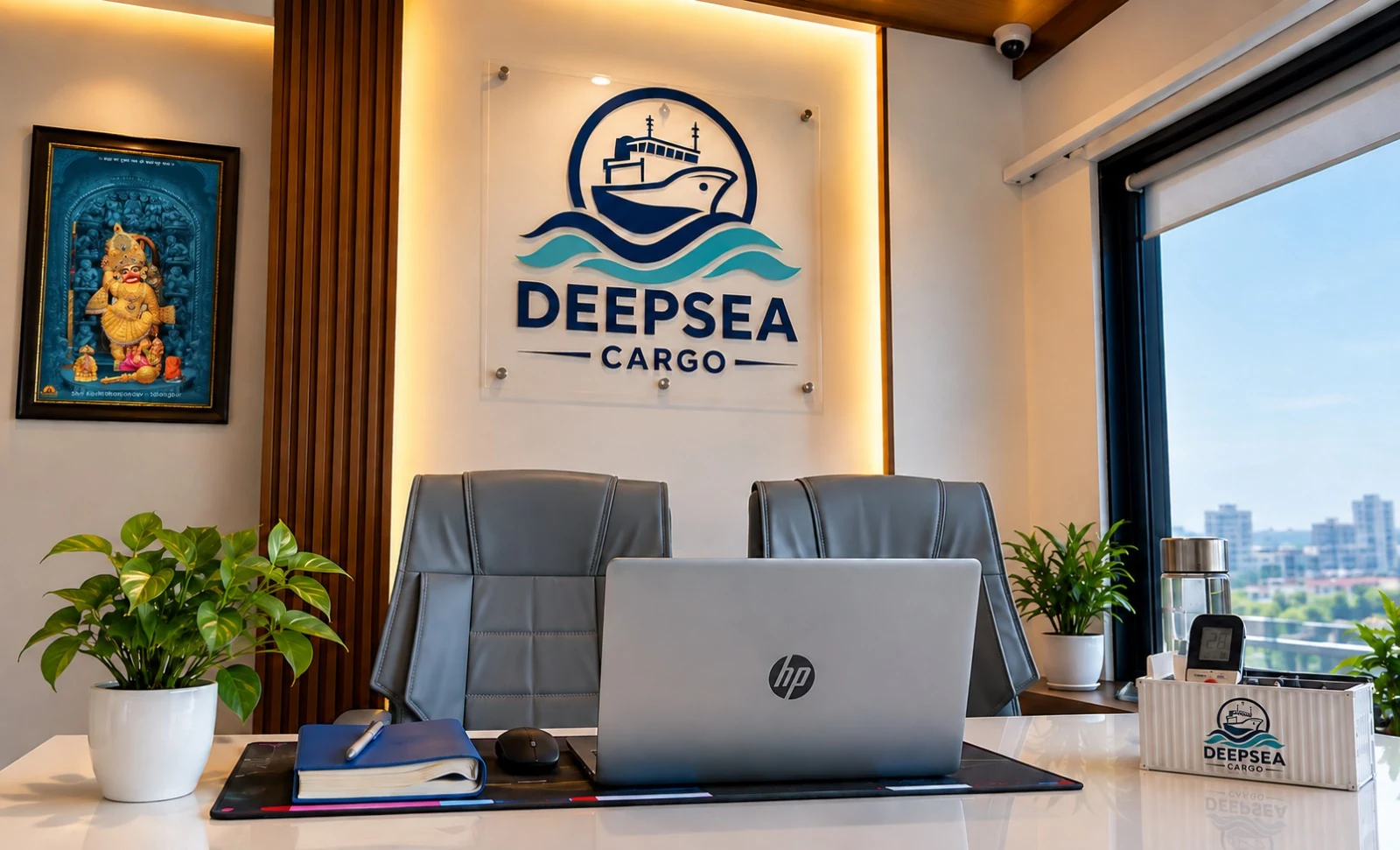 DeepSea Cargo workspace at the new Surat office